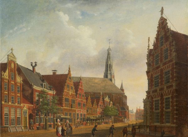 Isaac Ouwater. Gezicht op de Nieuwstraat in Hoorn, 1785.